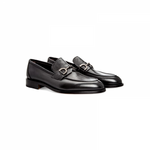 Moreschi 42366 Calfskin and Kangaroo Leather Loafers Dark Grey (SPECIAL ORDER)