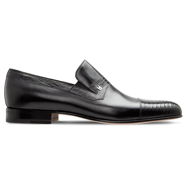 Moreschi 43153 - Lizard & Calfskin Loafers Black  display picture 3