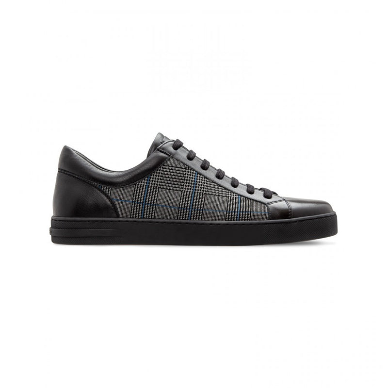 Moreschi 43180 Calfskin and Suede Sneakers Black
