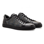 Moreschi 43180 Calfskin and Suede Sneakers Black