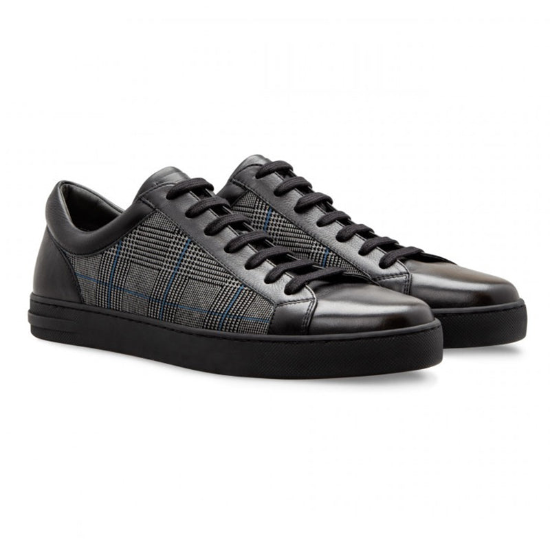 Moreschi 43180 Calfskin and Suede Sneakers Black