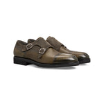 Moreschi 43580 Suede Calfskin Shoes Dark Green