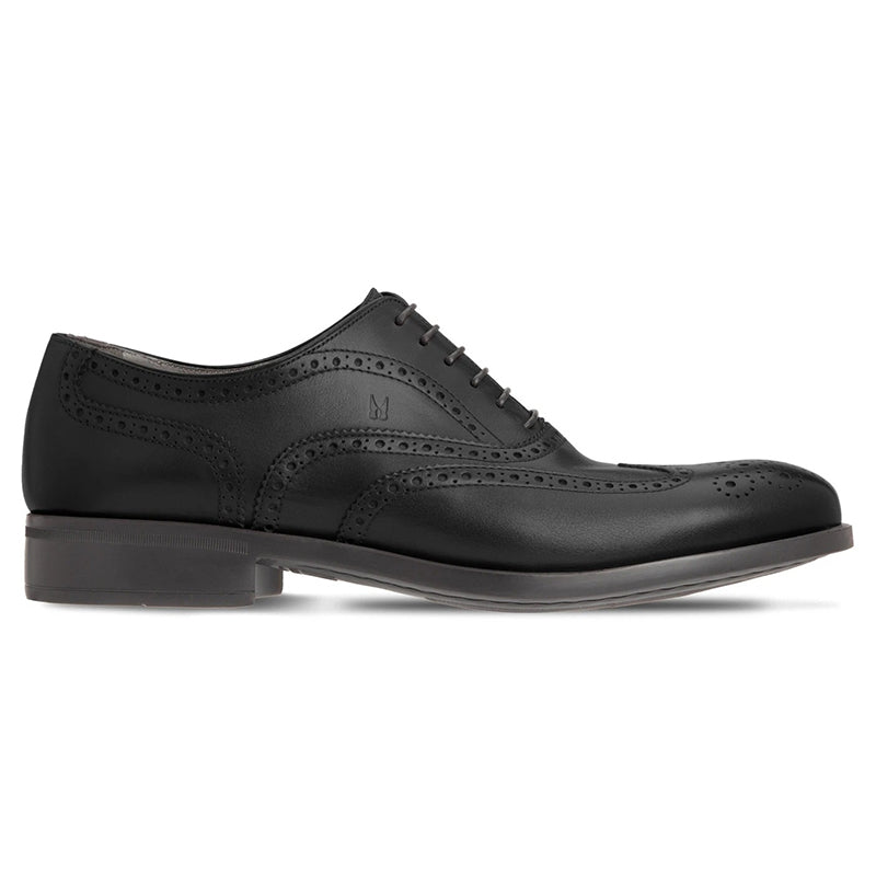 Moreschi 43583 Calfskin Oxford Shoes Black