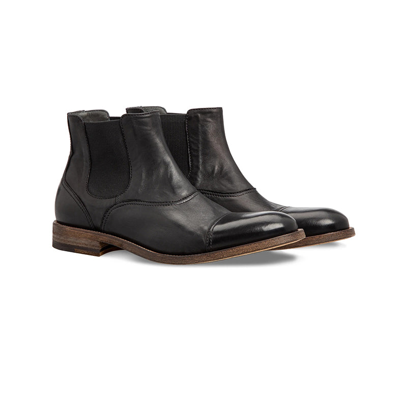 Moreschi 43645 Calfskin Ankle Boots Black