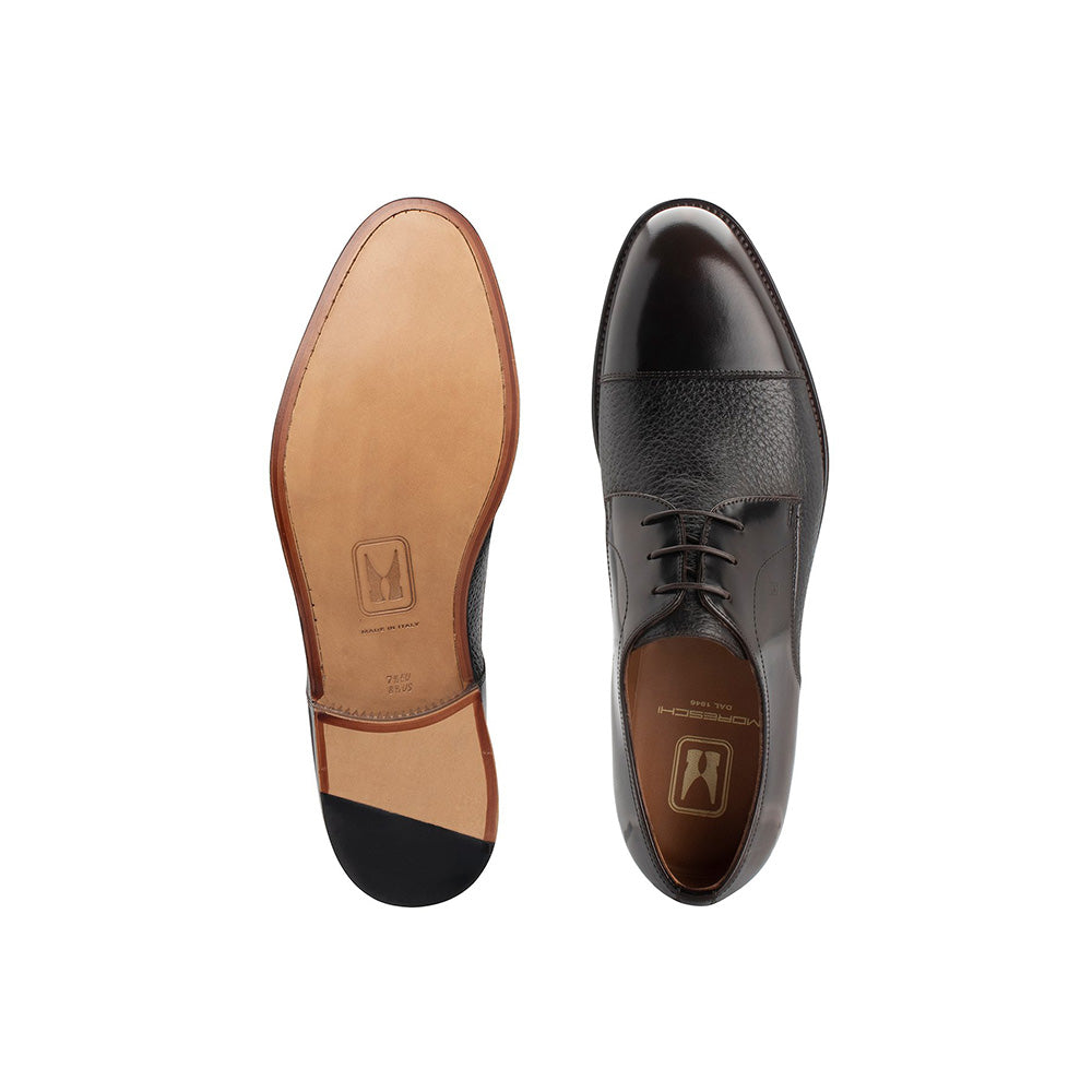 Moreschi 43881 Bimaterial Derby Dark Brown