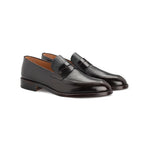 Moreschi 43883 Bimaterial Slip-on Loafers Dark Brown