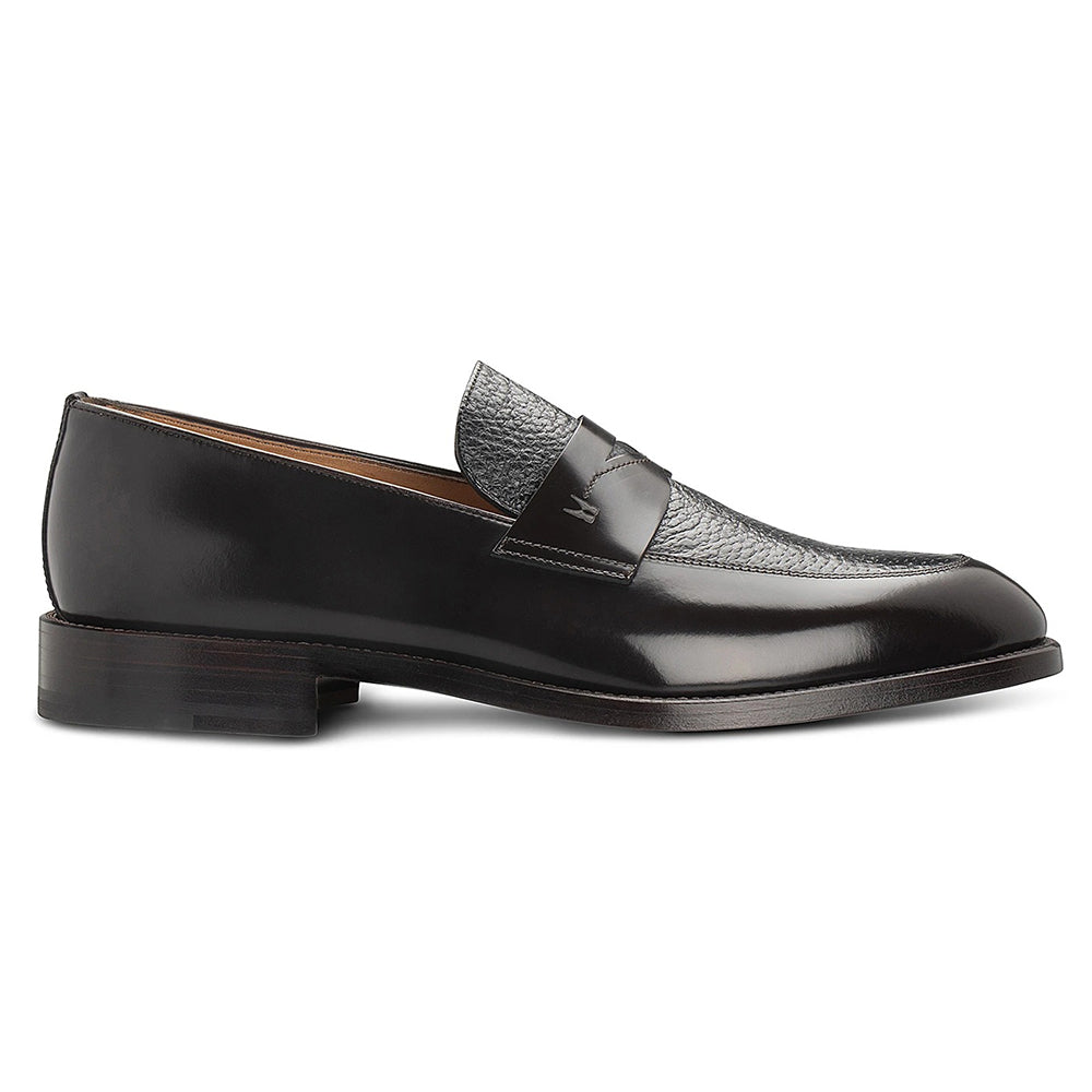 Moreschi 43883 Bimaterial Slip-on Loafers Dark Brown