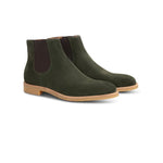 Moreschi 43886 Suede Chelsea Boots Green