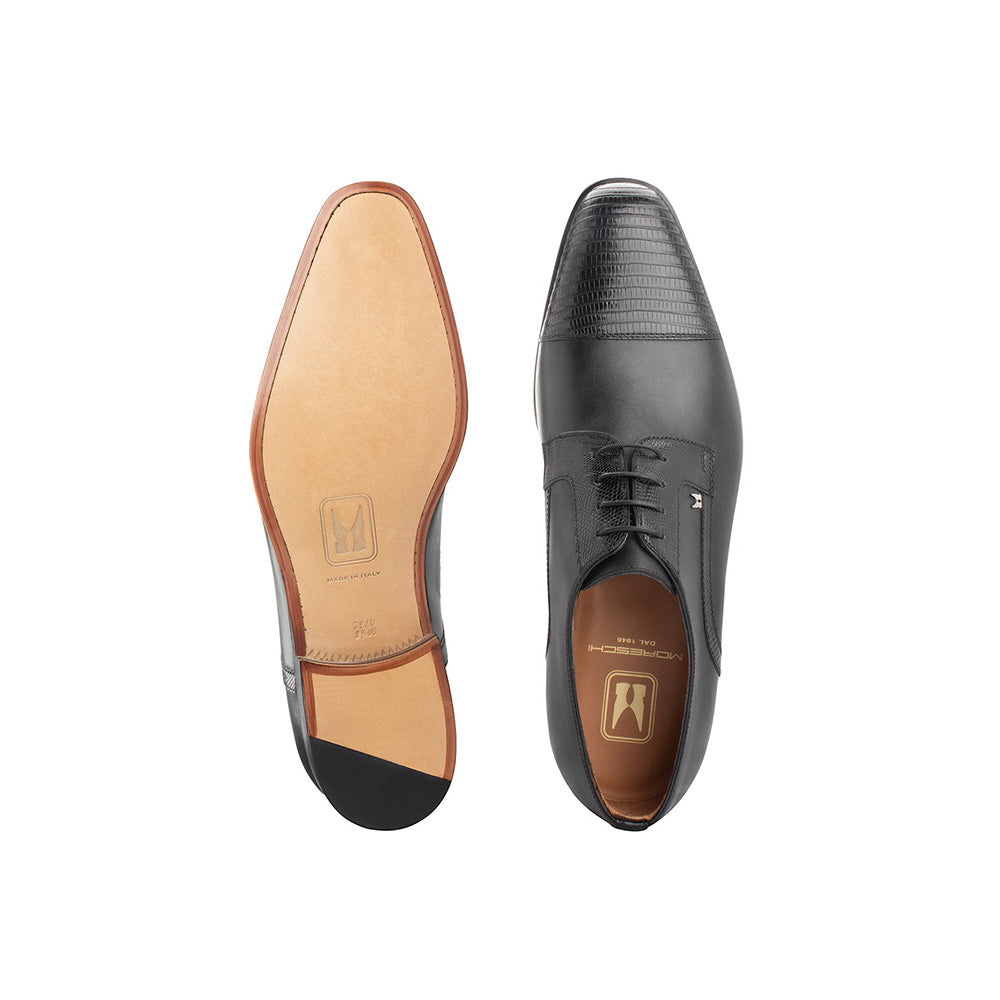 Moreschi 43898 Bimaterial Derby Black
