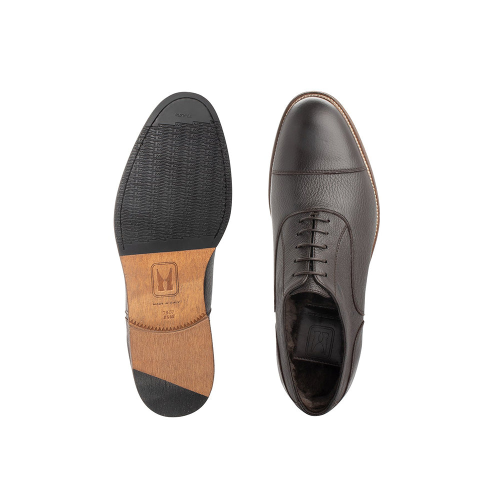 Moreschi 43925 Leather Oxford Shoes Dark Brown