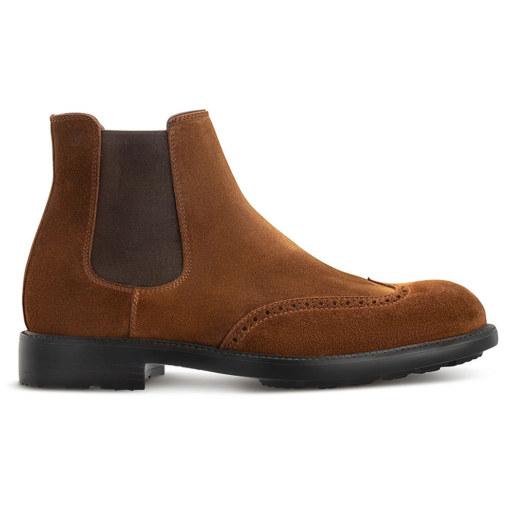 Moreschi 43952 Suede Slip-on Boots Brown