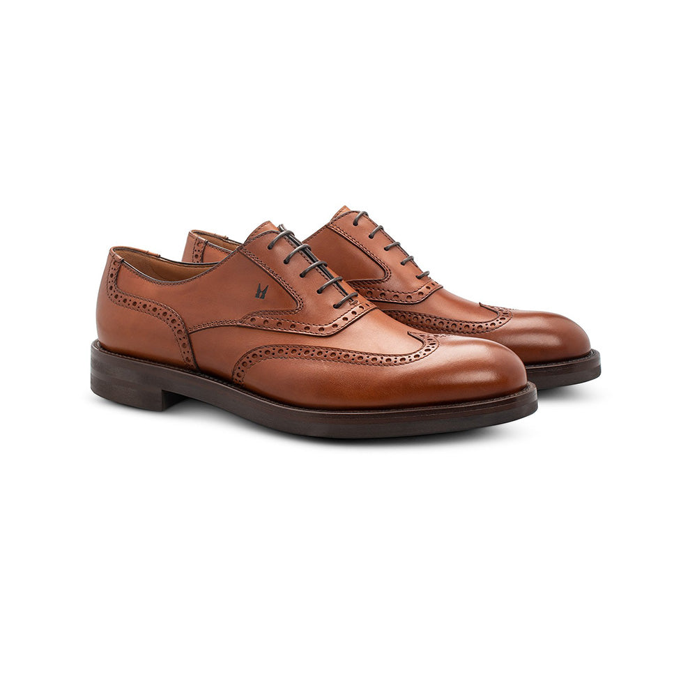 Moreschi 43953 Leather Oxford Shoes Light Brown