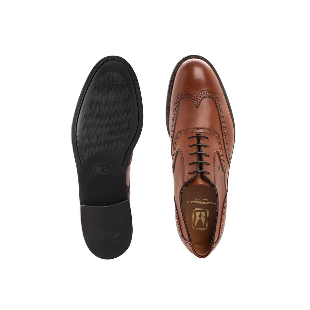 Moreschi 43953 Leather Oxford Shoes Light Brown