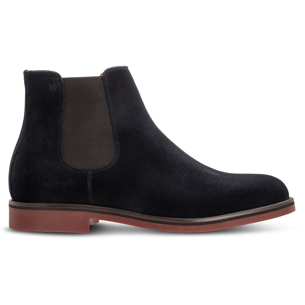 Moreschi 43960 Suede Chelsea Boots Navy Blue