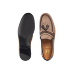 Moreschi 44059-BE Perforated Leather Loafers Beige