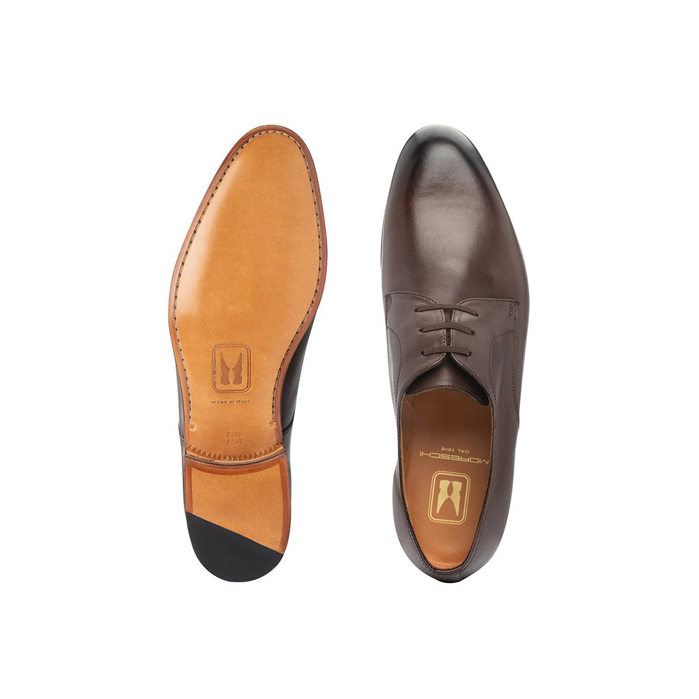 Moreschi 44081 Leather Derby Dark Brown