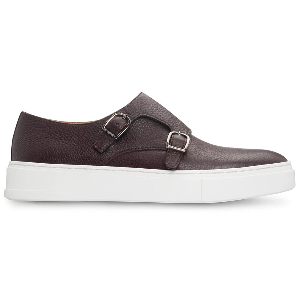 Moreschi 44092 Leather Double Monkstrap Shoes Bordeaux