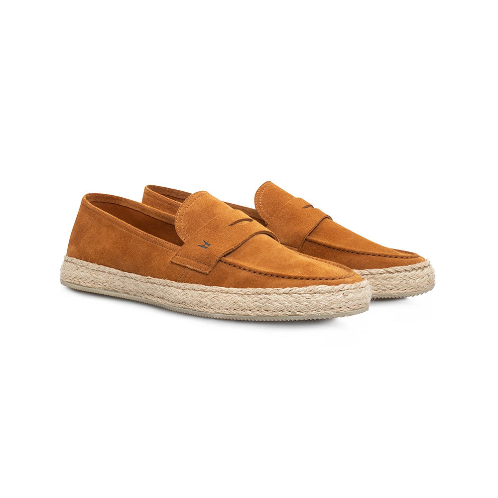 Moreschi 44098-BE Suede Espadrilles Tan