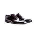 Moreschi Dublin Cap Toe Lace Up Shoes Black