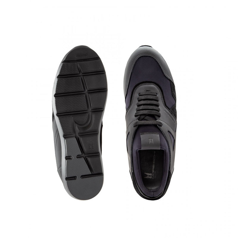 Moreschi 80038 01 Calfskin and Suede Sneakers Black