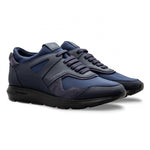 Moreschi 80038 02 Calfskin and Suede Sneakers Dark Blue