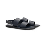 Moreschi 92036-03-BS Leather Sandals Dark Blue