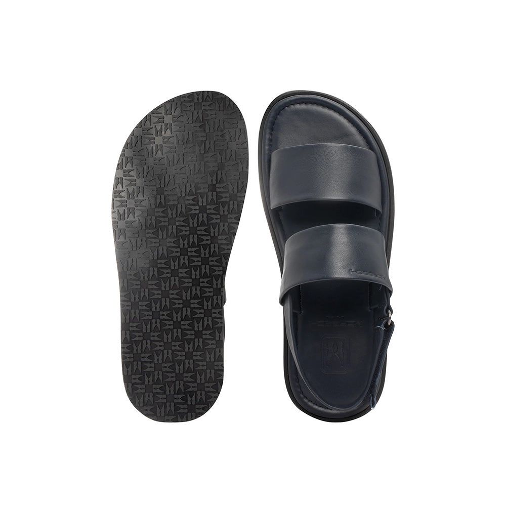 Moreschi 92036-03-BS Leather Sandals Dark Blue
