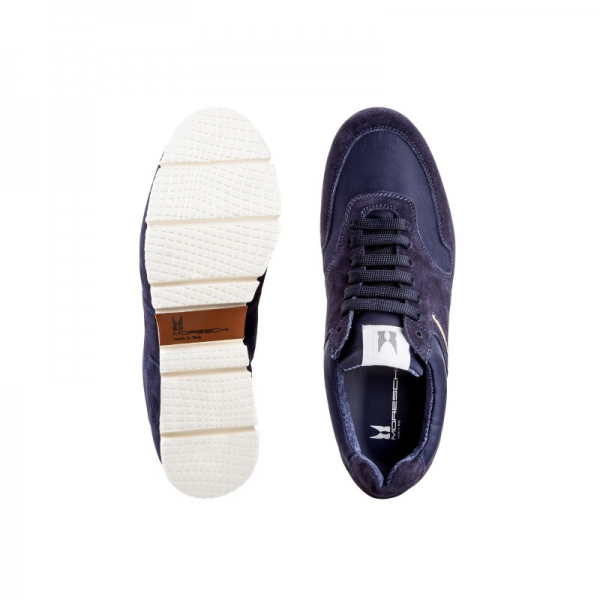 Moreschi IDRA01 Suede Leather and hi-tech fabric trainers Dark Blue (SPECIAL ORDER)