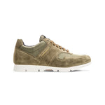 Moreschi IDRA03 Suede Leather and hi-tech fabric trainers Green