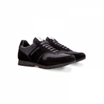 Moreschi IDRA04 Suede Leather and hi-tech fabric trainers Black (SPECIAL ORDER)