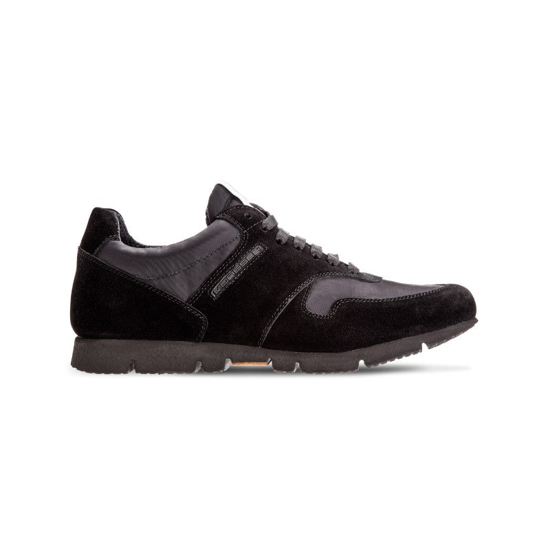 Moreschi IDRA04 Suede Leather and hi-tech fabric trainers Black