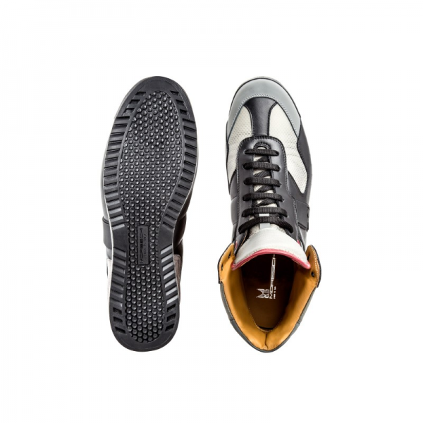 Moreschi MERIDA03 Multi-Leather high-top sneakers Black (SPECIAL ORDER)