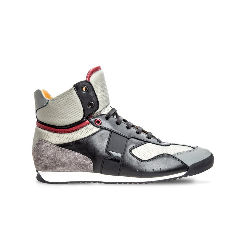 Moreschi MERIDA03 Multi-Leather high-top sneakers Black