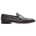 Moreschi Agadir Woven Slip-on Loafers Black