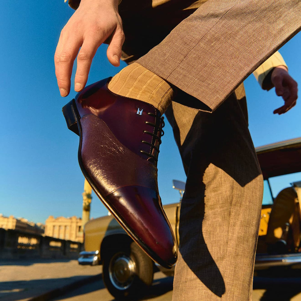 Moreschi Arles Cap Toe Oxfords Bordeaux