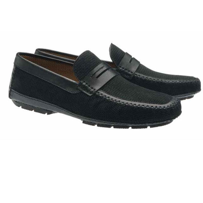 Moreschi Nubuck Driving Shoes Black