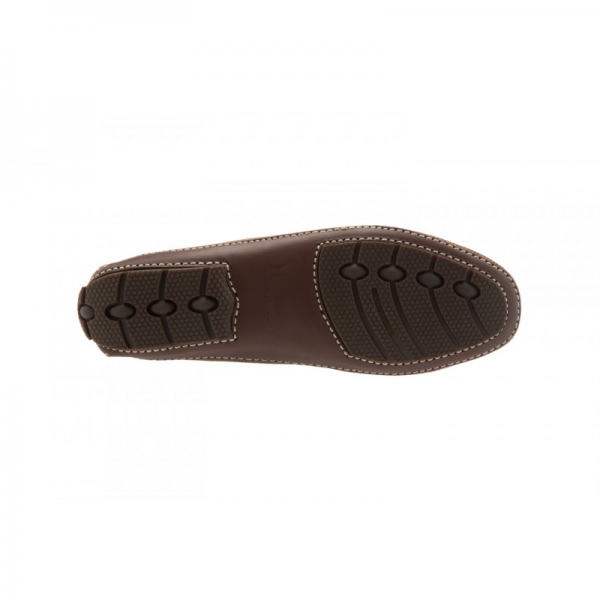 Moreschi Bahamas Perforated Nubuck Driving Loafers Brown