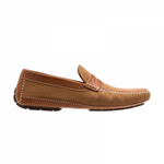 Moreschi Bahamas Perforated Nubuck Driving Loafers Tan