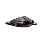 Moreschi Barbuda Calfskin Sandals Black