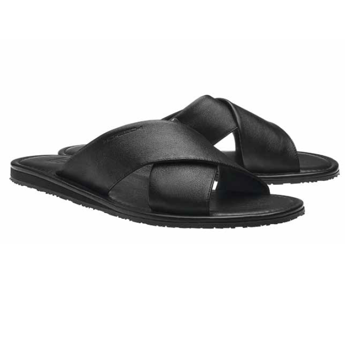 Moreschi Calfskin Sandals Black