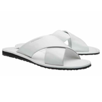 Moreschi Barbuda Calfskin Sandals White