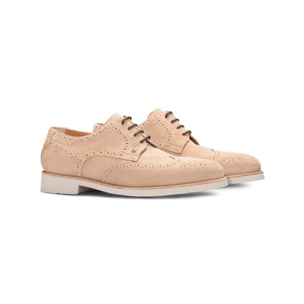 Moreschi Beige Suede Derby (146480C)