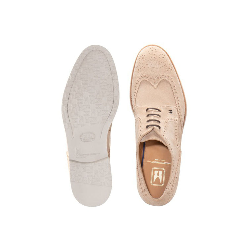 Moreschi Beige Suede Derby (146480C)