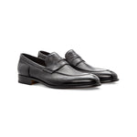 Moreschi Slip-on Penny Loafers Black Size 7.5