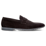 Moreschi Biarritz Suede Penny Loafers Black