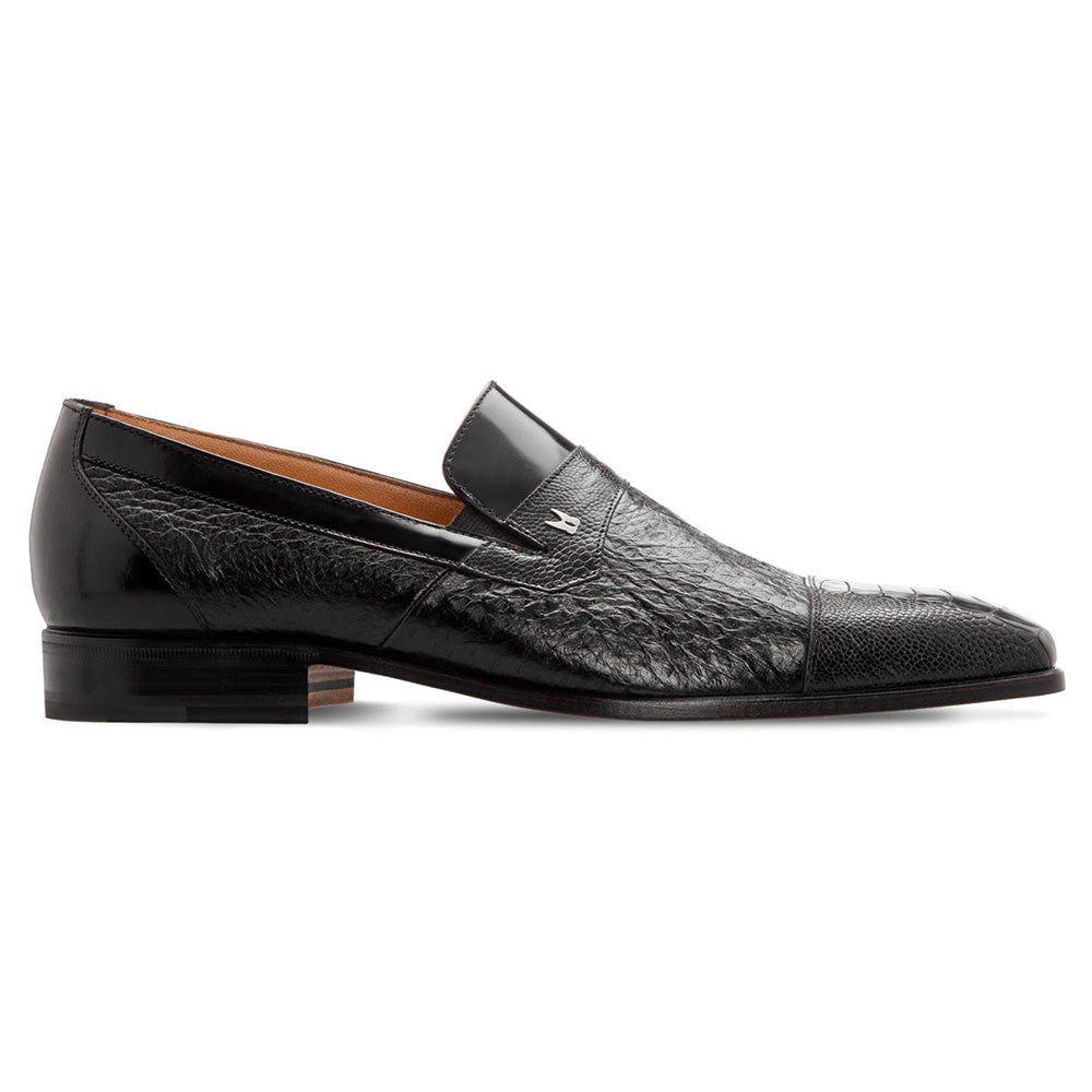 Moreschi Bimaterial Slip-on Shoes Black