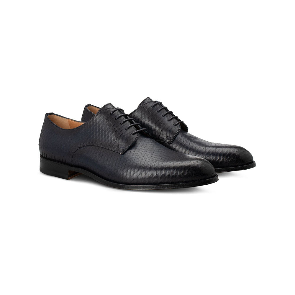 Moreschi Black Leather Derby (141161C)