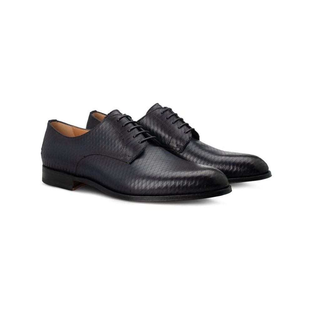 Moreschi Blue Leather Derby (141532C)