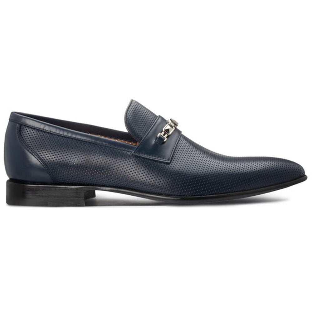 Moreschi Blue Leather Loafer (167541C)