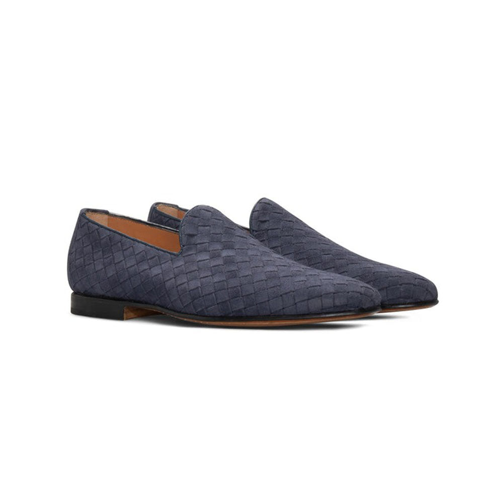 Moreschi Blue Leather Loafer (185546U)